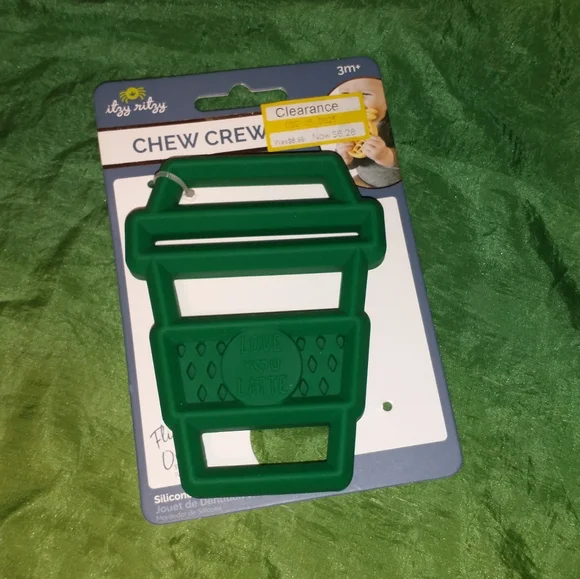 Pink and White Swan Receiving Blanket and Latte Teething Toy - Picture 3 of 5